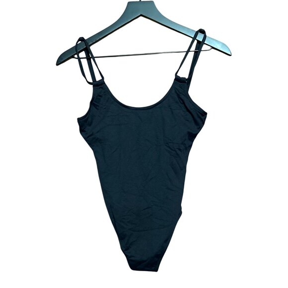 Seafolly Australia Black One-Piece Swimsuit US 6 UK 10 Double Strap Scoop Neck - Picture 5 of 8